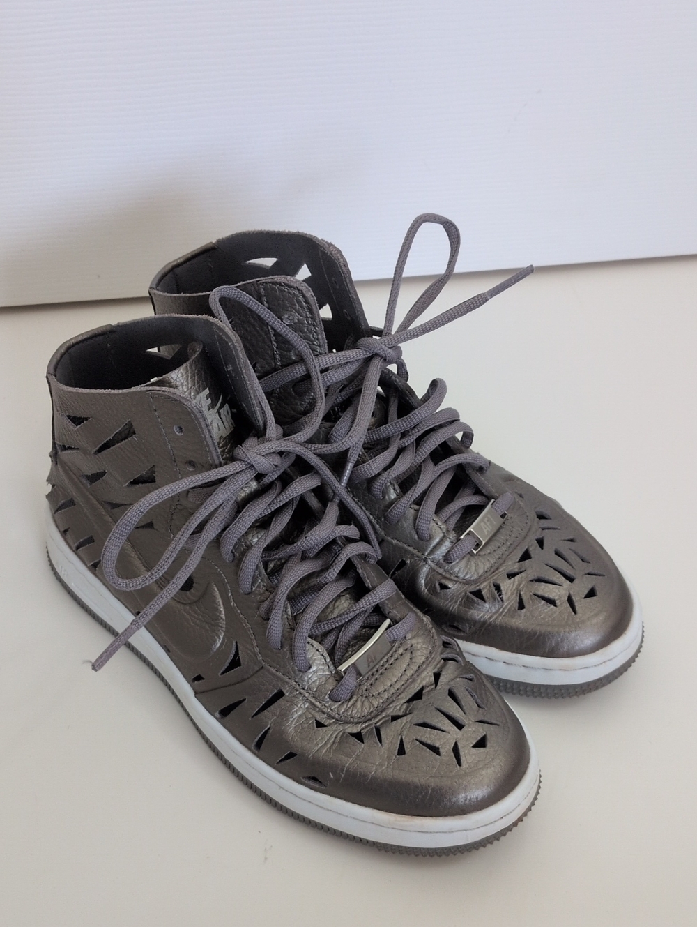Nike Air Force One Ultra Force Mid Joli - Metallic Pewter - 6.5